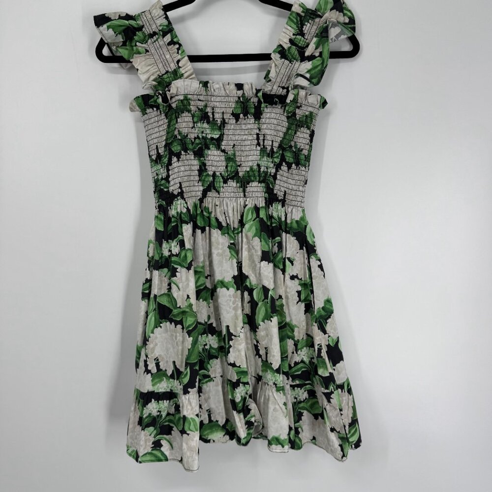 Hill House Floral Smocked Elizabeth Mini Nap Dress Size XXS - Picture 8 of 11